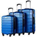 COOLIFE Luggage 3 Piece Set Suitcase Spinner Hardshell Lightweight TSA Lock (BLUE) $159.99 MSRP