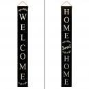 Mainevent Outdoor Rustic Pine Wood Tall Outdoor Sign, Black 57x7.5x.75 Inch - $51.95 MSRP