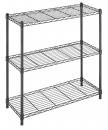 Whitmor Supreme 3 Tier Wire Shelving Black $63.80 MSRP