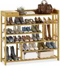 Bamworld Shoes Rack Shelf Organizer for Entryway 5 Tier Bamboo 24 Pair Boots $102.99 MSRP