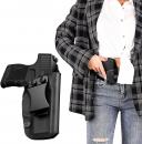 Beewarm Gun Holster for Men Women - IWB KYDEX Holster Inside Waistband - Lifetime Replacement- Black