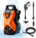 Paxcess Portable Pressure Car Washer, Electric Power Washer Machine With Adjustable - $89.99 MSRP