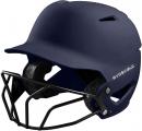 EVOSHIELD XVT Matte Batting Helmet With Fastpitch Mask: WTV7135 (Navy)