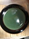 16 Piece Dinnerware Set, Green, Black