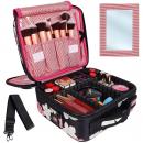 Kootek Travel Makeup Bag 2 Layer Portable Train Cosmetic Case Organizer