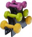 Amazon Basics Neoprene Coated Dumbbell Hand Weight Set 32-Pound, Set of 6 with Stand $49.99 MSRP