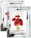 EdenseeLake 4x6 Picture Frames Set of 2, Glass Photo Frame 4 x 6 for Tabletop Display