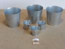 Vaso de plantas IKEA, prateado, 17 cm, embalagem de 3