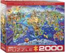 EuroGraphics EURHR Crazy World 2000 peças quebra-cabeça 26,40€ PVP