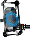 2 in 1 QI Wireless and QC 3.0 USB Charger Motorcycle Mobile Phone Holder - 28.98€