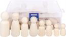 KTHZI Wooden Peg Dolls with a Storage case, 50Pcs Unfinished Wooden People -17,00€ PVP