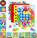 AMOSTING Color Matching Mosaic Pegboard Early Learning Educational Toys - 12,99€