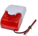 DC9 to 12V Wired Strobe Siren Red Light Sound Flash Buzzer Siren - 11,58Û PVP