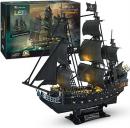 The Queen Anne's Revenge Cool Room Decor, Pirate Ship Crafts Cubic Fun 3D Puzzle L520h-0Ê-59,99Û PVP