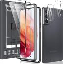 LK 2 Pack Screen Protector Compatible with Samsung Galaxy S21 & 2 Pack Lens Protector - 12,51Û