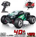 MaxTronic RC Car,40KM/h Ratio 2.4GHz Remote Control 1/20 Radio Controlled Electric Vehicle 4WD,Green