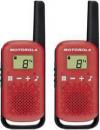 MOTOROLA Talkabout T42 Walkie Talkie, rádio do consumidor bidirecional, vermelho