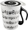 Caneca de chá criativa para músico de cermica com tampa ; Miscellaneous General Merchandise