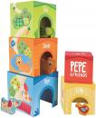 Hape Deluxe 9-Piece Playful Friends Nesting and Stacking Toy Blocks (E0451)