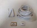 amazon basics Cabo telefônico (4P4C), branco / Fio telefônico espiralado branco