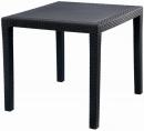 Tabela de resina de ratan antracita, Mesa de resina branca