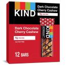 KIND Bars, Dark Chocolate Cherry Cashew + Antioxidants, Gluten Free, 1.4 Ounce (12 Bars per Box)