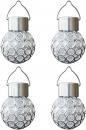 UNIE 4 Pack Hanging Solar Lights, Lantern Ball Outdoor Hanging Decorative LED Light Auto $14.59 MSRP