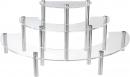 MyGift 3-Piece Set Clear Acrylic Half Moon Server Cupcake Dessert Display Stand - $24.99 MSRP