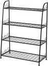 FaithLand Indoor and Outdoor Metal Plant Stand, 4 Levels, Flower Pot Holder, Plant Display Shelf