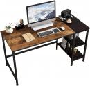 Joiscope Home Office Computer Desk, Study Writing Desk with Wooden Storage Shelf, 55" (Vintage Oak)