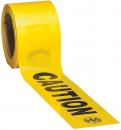 Klein Tools 58001 Caution Tape, Barricade, CAUTION, Yellow, 3-Inch x 1000-Foot